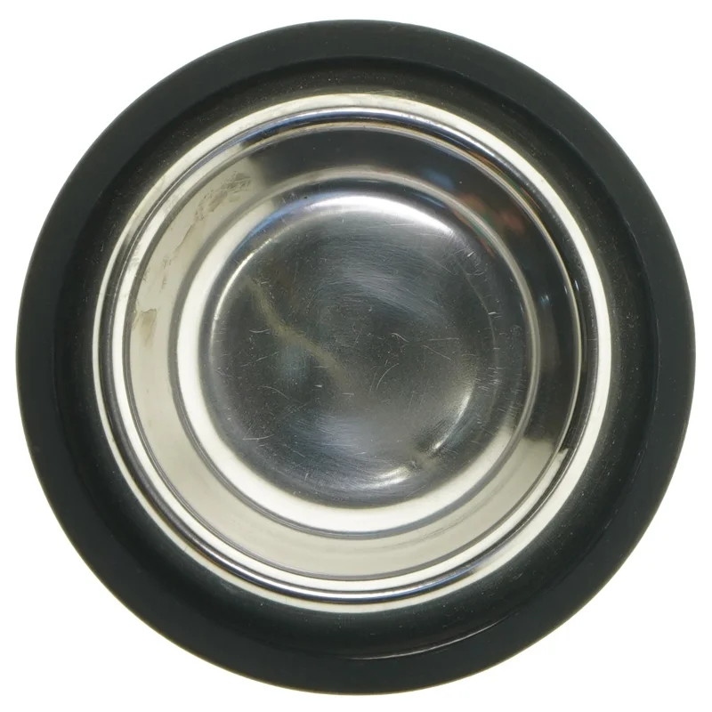 Rustfri stålfoderskål til kæledyr (str. Ø 15 cm)
