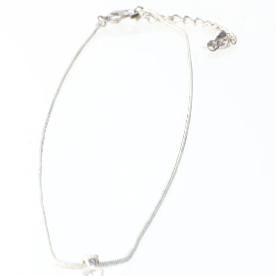 Sølv halskæde med vedhæng (str. 58 cm)