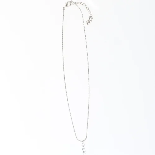 Sølv halskæde med vedhæng (str. 58 cm)