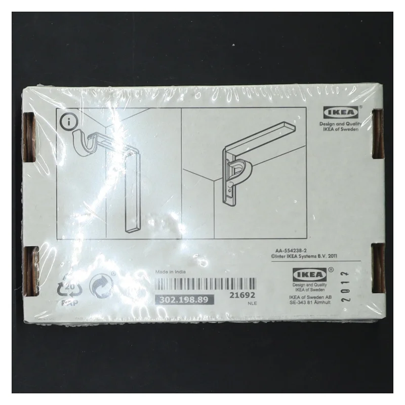 Betyldig vægbeslag til gardinstang fra IKEA