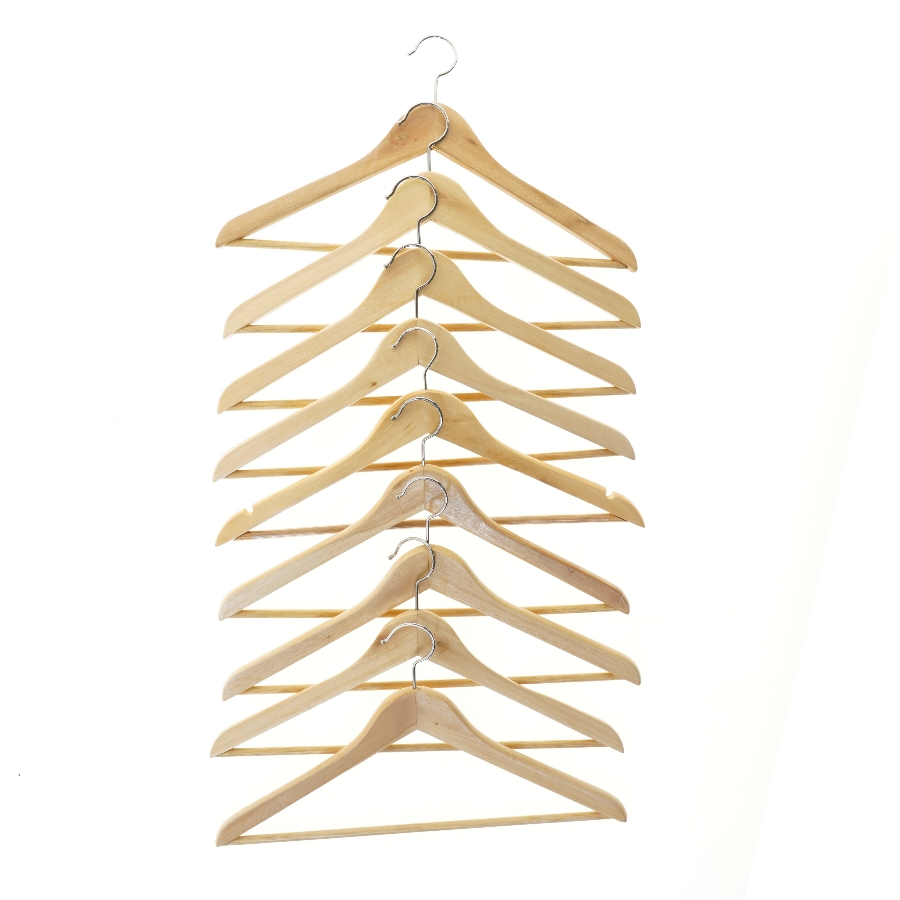 Træbøjler 9 stk (str. 9 stk 44 cm)