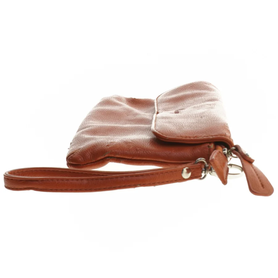 Orange clutch i læder fra Puccini (str. 15x23x1 cm)