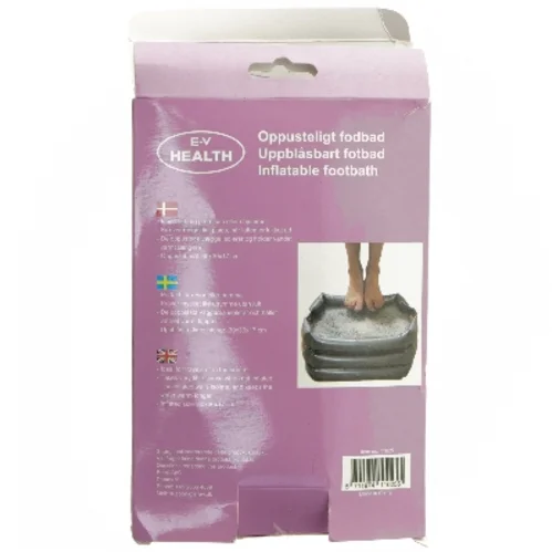 Oppusteligt fodbad fra E-V HEALTH (str. 30x30 cm)