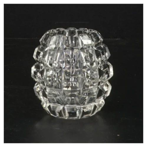 Dekorativ krystalglaslysestage (str. 8 cm)