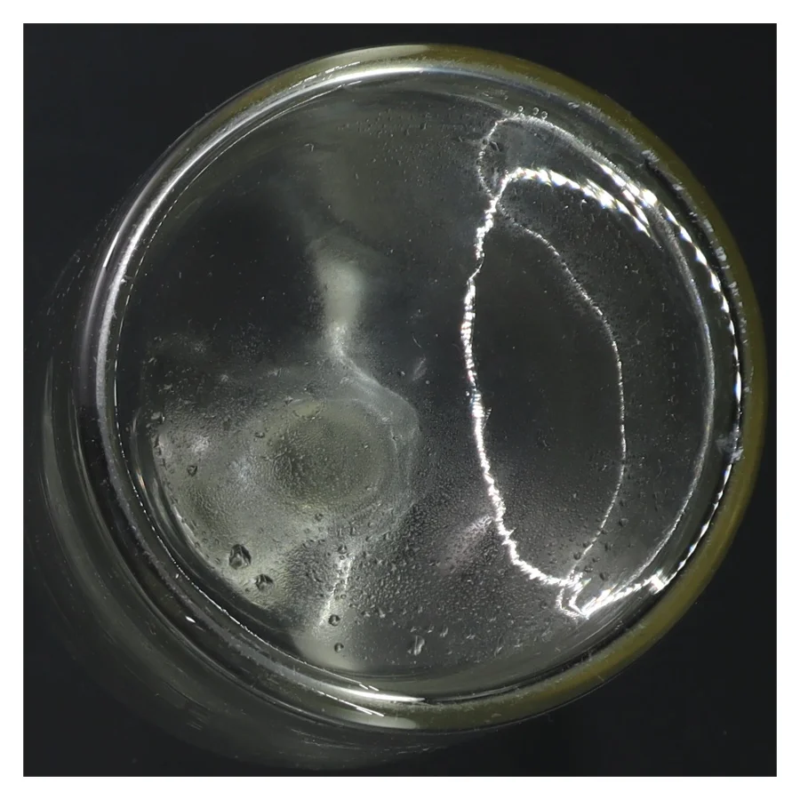 Glas apoteker flaske med låg (str. 22 cm)