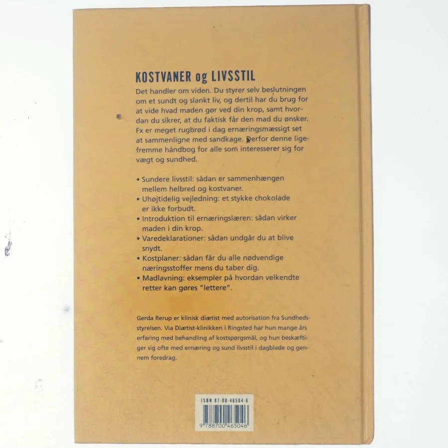 Rugbrød eller sandkage : sådan får du en sundere livsstil af Gerda Rerup (Bog)