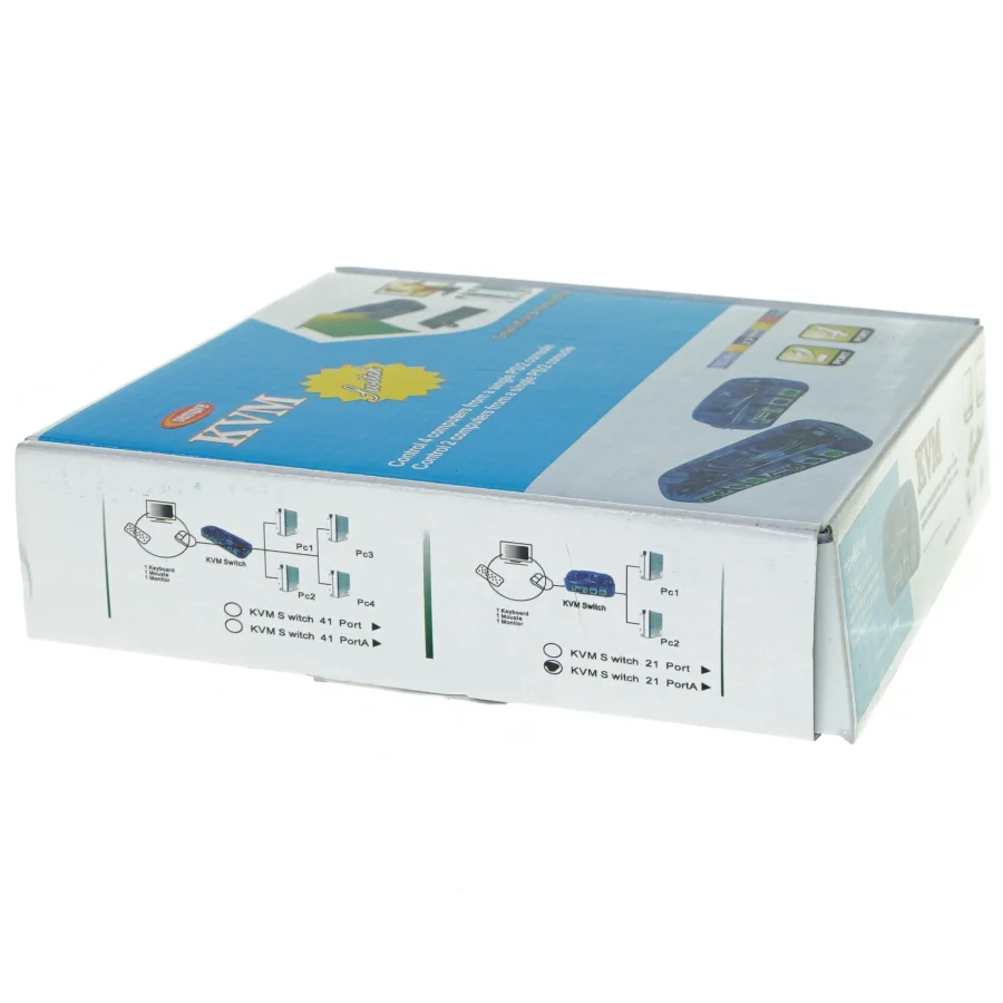 Kvm switch fra Sempre (str. 19 x 5 cm)