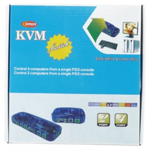 Kvm switch fra Sempre (str. 19 x 5 cm)