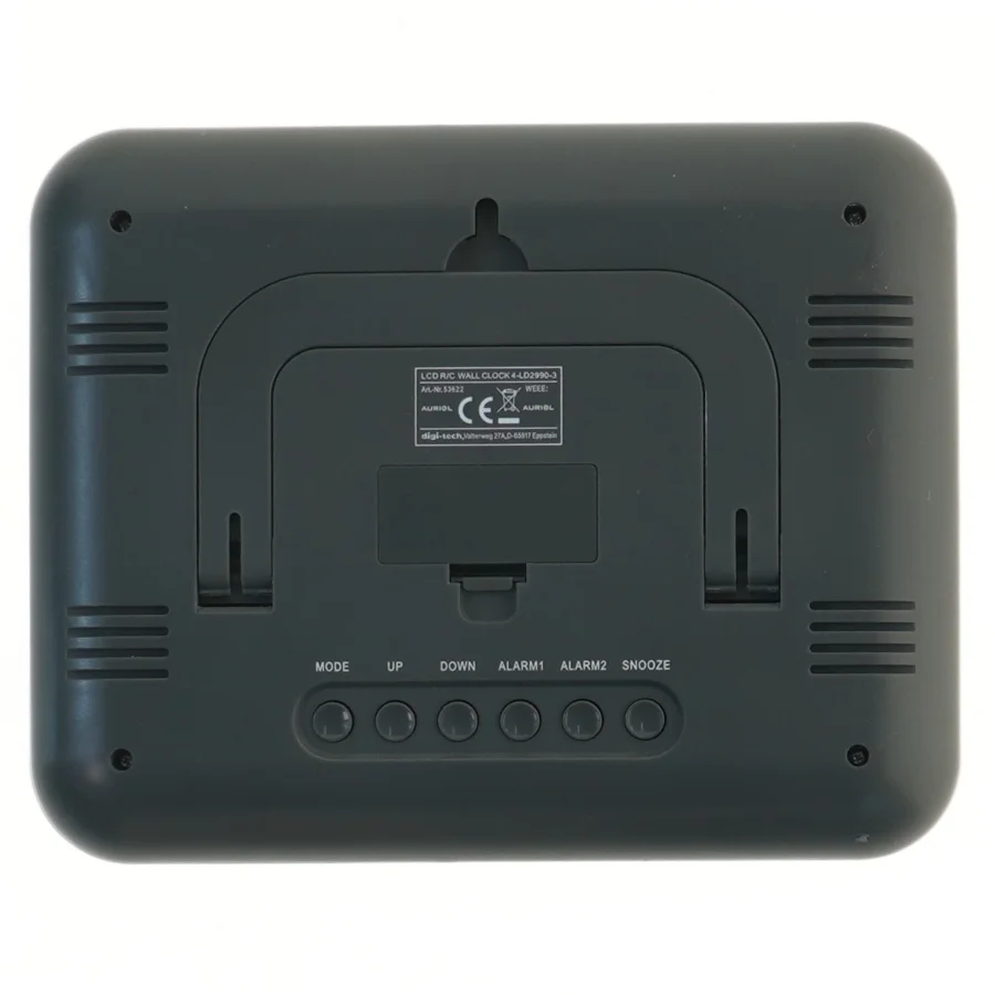 Radio-kontrolleret ur fra Auriol (str. 23x18 cm)