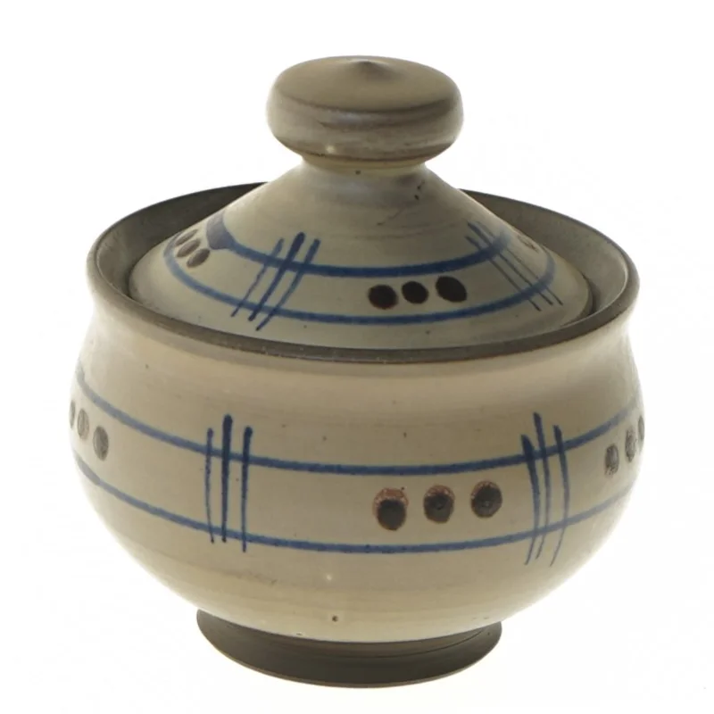 Krukke med låg (str. Ø 9,5 cm)