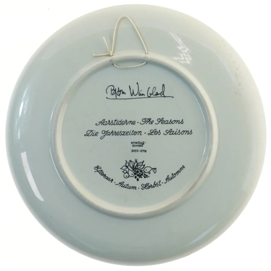 Platte Årstiderne - efterår, Bjørn Wiinblad (str. Ø 27,5 cm)