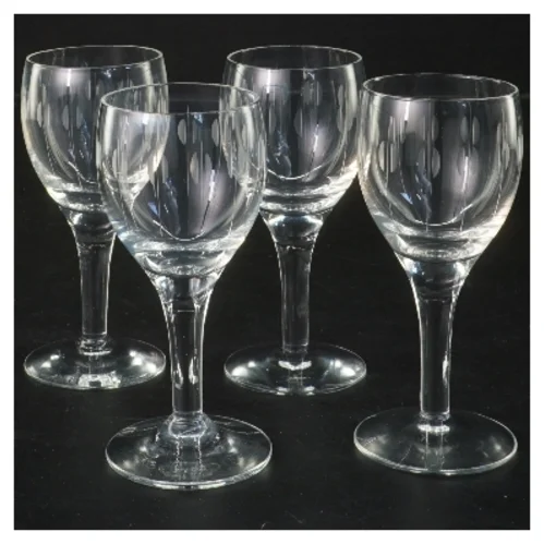 Sæt med 4 glas (Ø 4,5 cm højde 11 cm)