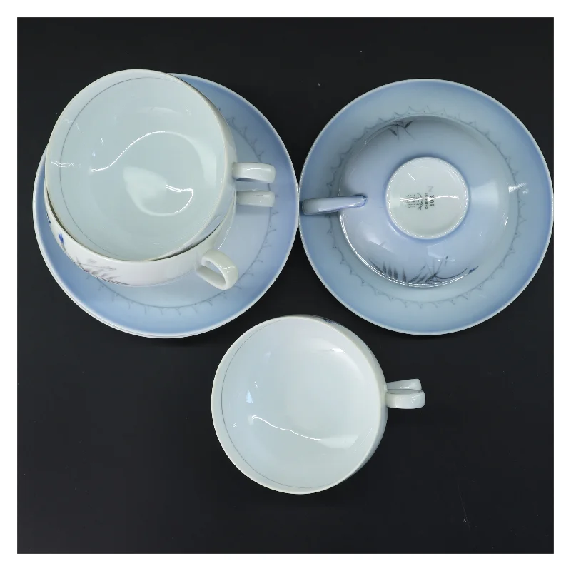 Bing & Grøndahl Kornblomst tekopper (6 stk Ø 10,5 & 16 cm)