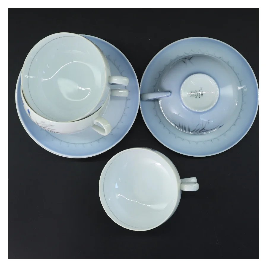 Bing & Grøndahl Kornblomst tekopper (6 stk Ø 10,5 & 16 cm)