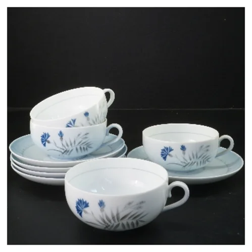 Bing & Grøndahl Kornblomst tekopper (Ø 10,5 & 16 cm)