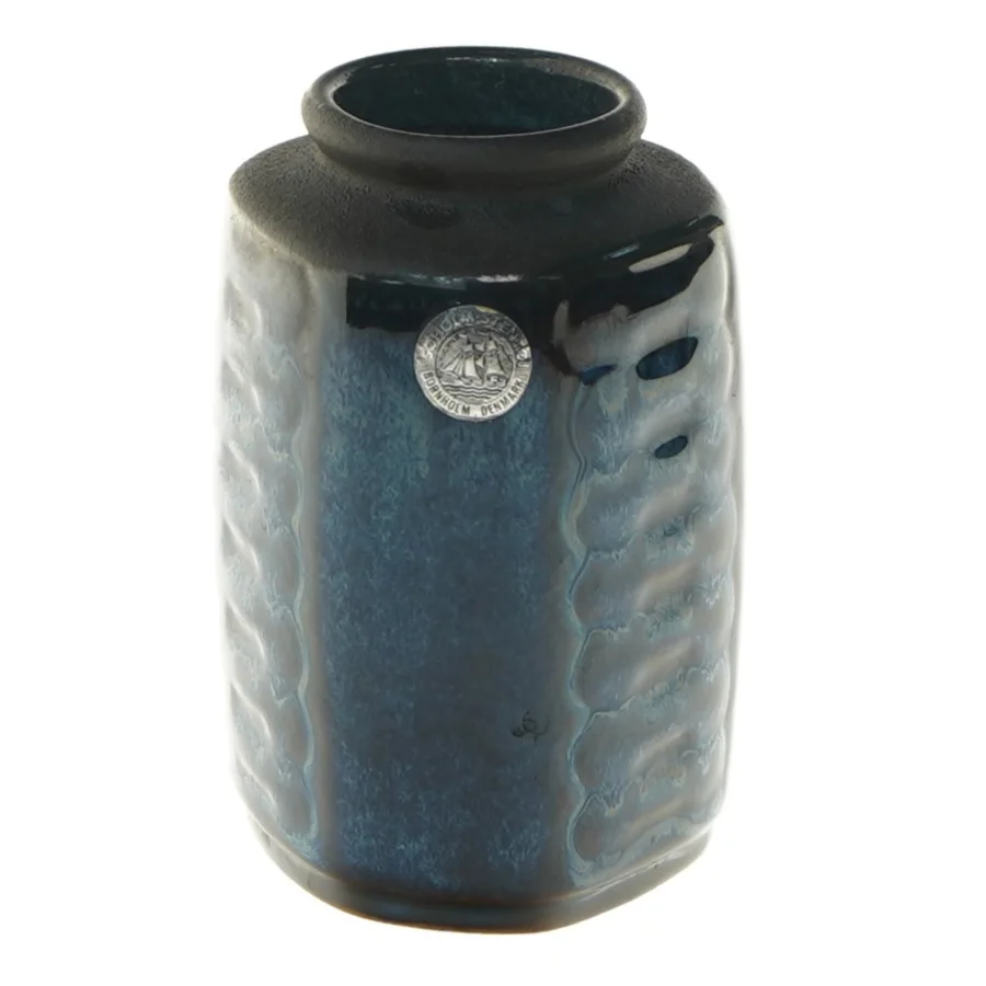 Søholm Stentøj - blå vase (str. 11 cm)