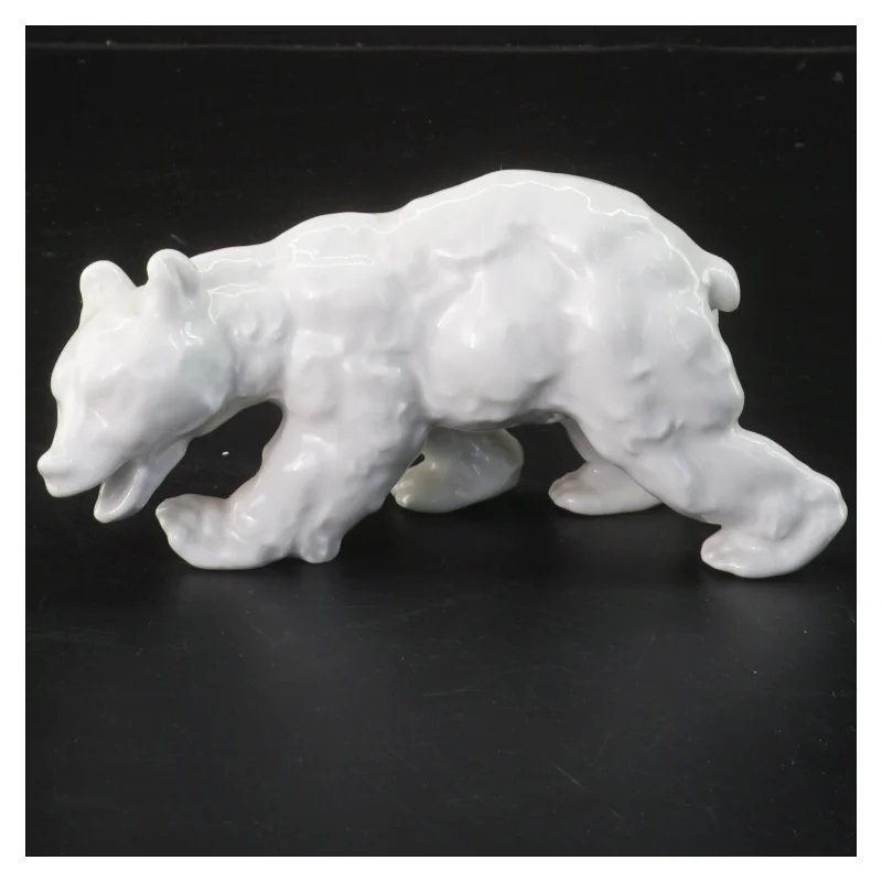 Porcelænsfigur af bjørn (str. 15,5 cm)
